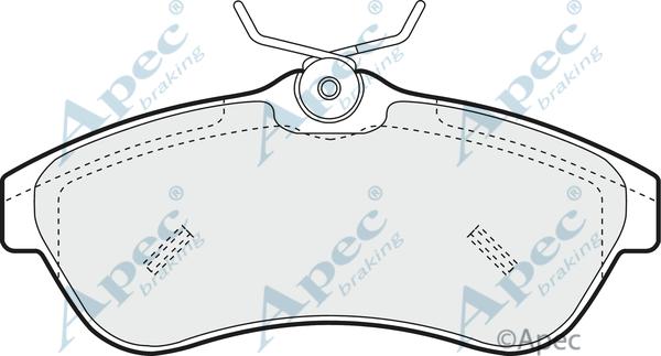 APEC PAD1250 - Set placute frana,frana disc aaoparts.ro