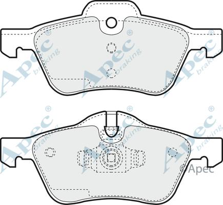 APEC PAD1257 - Set placute frana,frana disc aaoparts.ro