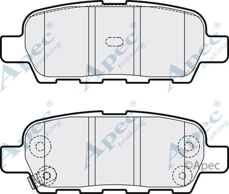 APEC PAD1264 - Set placute frana,frana disc aaoparts.ro