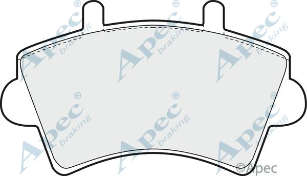 APEC PAD1204 - Set placute frana,frana disc aaoparts.ro