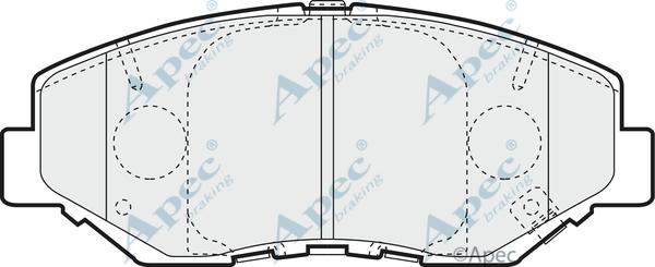 APEC PAD1284 - Set placute frana,frana disc aaoparts.ro