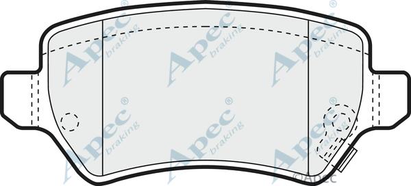 APEC PAD1286 - Set placute frana,frana disc aaoparts.ro