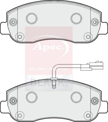 APEC PAD1797B - Set placute frana,frana disc aaoparts.ro