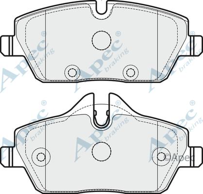 APEC PAD1758 - Set placute frana,frana disc aaoparts.ro