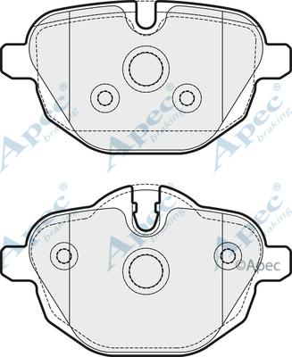 APEC PAD1752 - Set placute frana,frana disc aaoparts.ro