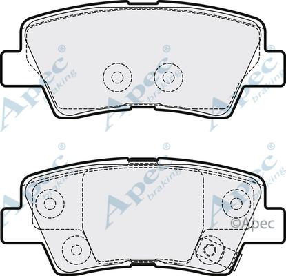 APEC PAD1764 - Set placute frana,frana disc aaoparts.ro