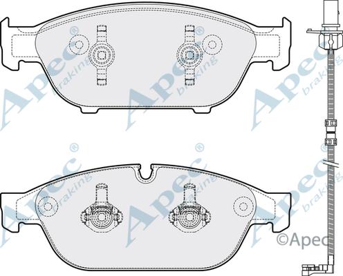 APEC PAD1784 - Set placute frana,frana disc aaoparts.ro