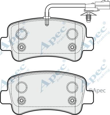 APEC PAD1781 - Set placute frana,frana disc aaoparts.ro