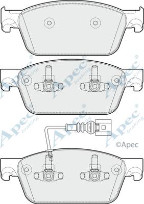 APEC PAD1782 - Set placute frana,frana disc aaoparts.ro