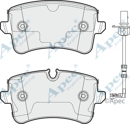 APEC PAD1778 - Set placute frana,frana disc aaoparts.ro