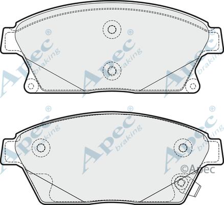 APEC PAD1772 - Set placute frana,frana disc aaoparts.ro