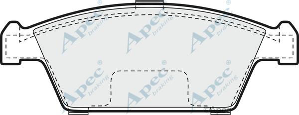 APEC PAD899 - Set placute frana,frana disc aaoparts.ro