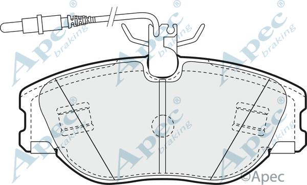 APEC PAD898 - Set placute frana,frana disc aaoparts.ro