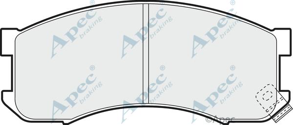 APEC PAD841 - Set placute frana,frana disc aaoparts.ro