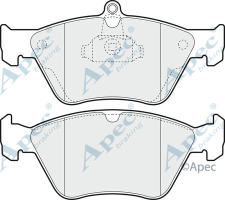 APEC PAD847 - Set placute frana,frana disc aaoparts.ro