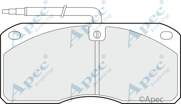 APEC PAD824 - Set placute frana,frana disc aaoparts.ro