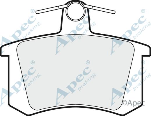 APEC PAD827 - Set placute frana,frana disc aaoparts.ro
