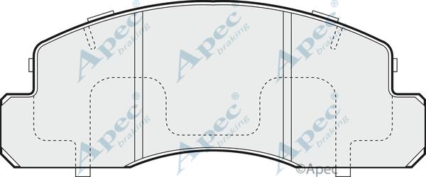 APEC PAD870 - Set placute frana,frana disc aaoparts.ro