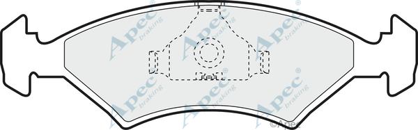 APEC PAD351 - Set placute frana,frana disc aaoparts.ro