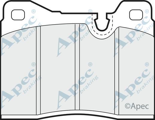 APEC PAD303 - Set placute frana,frana disc aaoparts.ro