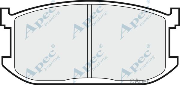 APEC PAD389 - Set placute frana,frana disc aaoparts.ro