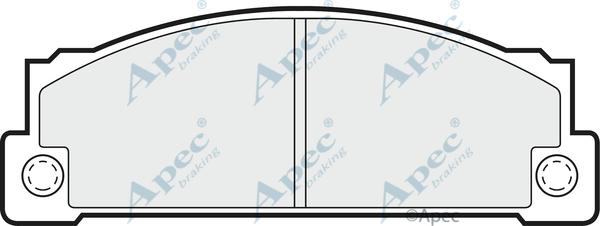 APEC PAD380 - Set placute frana,frana disc aaoparts.ro