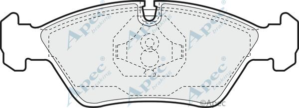 APEC PAD376 - Set placute frana,frana disc aaoparts.ro