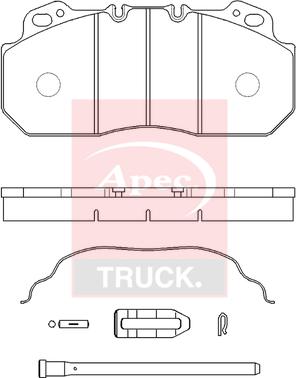 APEC PAD29090K - Set placute frana,frana disc aaoparts.ro