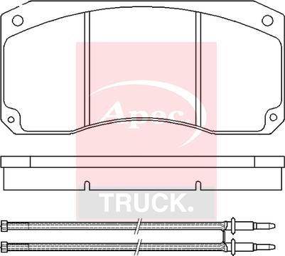 APEC PAD29043 - Set placute frana,frana disc aaoparts.ro