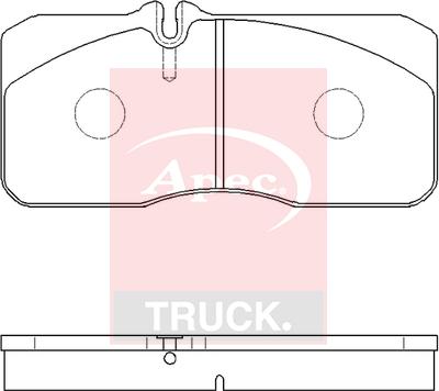 APEC PAD29055 - Set placute frana,frana disc aaoparts.ro