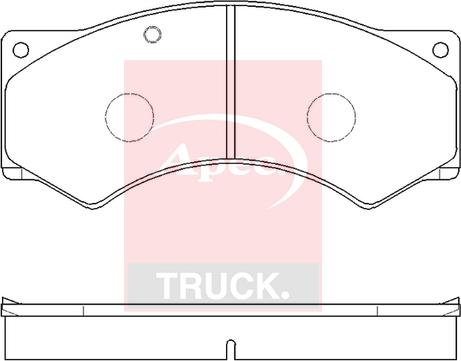 APEC PAD29017 - Set placute frana,frana disc aaoparts.ro