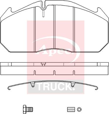 APEC PAD29030K - Set placute frana,frana disc aaoparts.ro