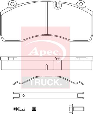 APEC PAD29181K - Set placute frana,frana disc aaoparts.ro