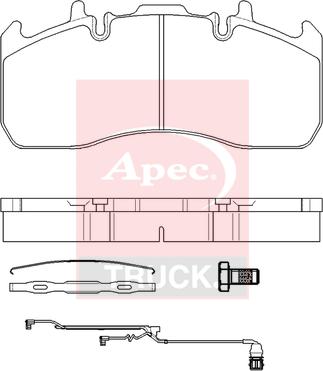 APEC PAD29173K - Set placute frana,frana disc aaoparts.ro