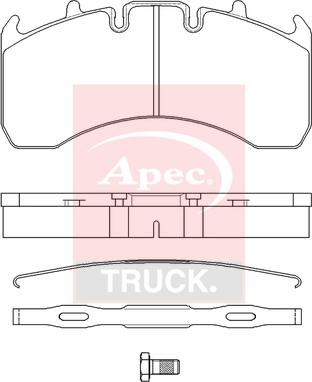 APEC PAD29177K - Set placute frana,frana disc aaoparts.ro