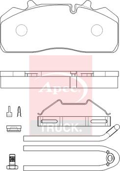 APEC PAD29313K - Set placute frana,frana disc aaoparts.ro