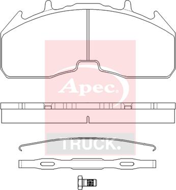 APEC PAD29332K - Set placute frana,frana disc aaoparts.ro