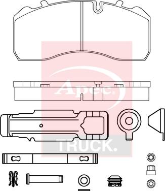 APEC PAD29320K - Set placute frana,frana disc aaoparts.ro
