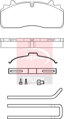 APEC PAD29284K - Set placute frana,frana disc aaoparts.ro