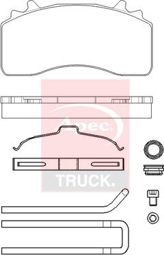 APEC PAD29279K - Set placute frana,frana disc aaoparts.ro