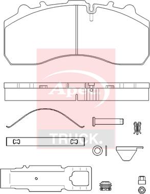 APEC PAD29278K - Set placute frana,frana disc aaoparts.ro