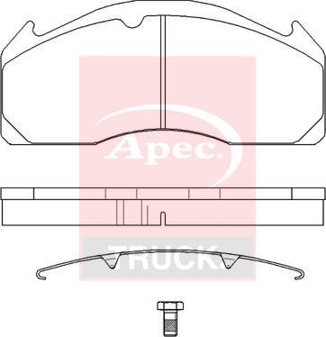 APEC PAD29277K - Set placute frana,frana disc aaoparts.ro