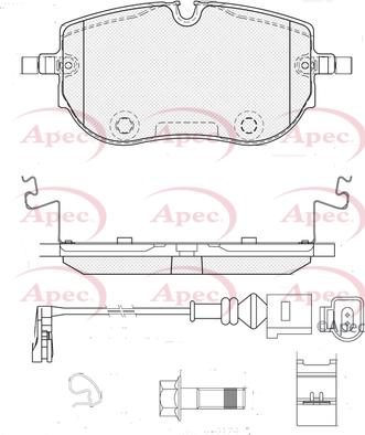APEC PAD2494 - Set placute frana,frana disc aaoparts.ro