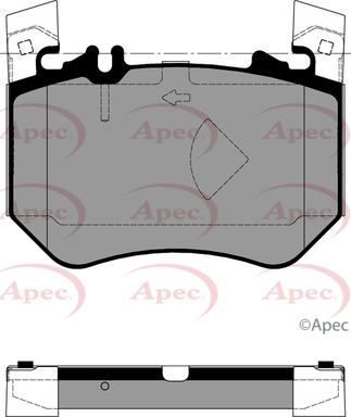 APEC PAD2455 - Set placute frana,frana disc aaoparts.ro