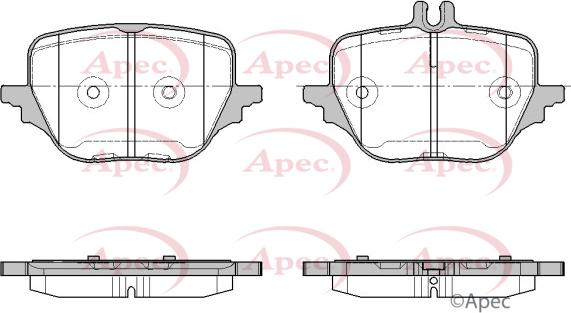 APEC PAD2457 - Set placute frana,frana disc aaoparts.ro