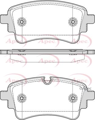 APEC PAD2406 - Set placute frana,frana disc aaoparts.ro