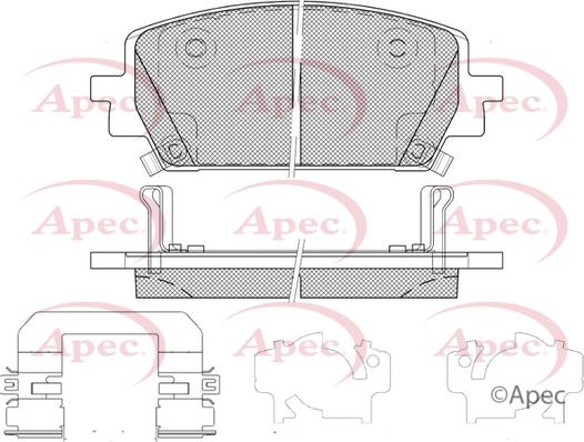 APEC PAD2407 - Set placute frana,frana disc aaoparts.ro