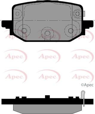 APEC PAD2489 - Set placute frana,frana disc aaoparts.ro