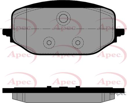 APEC PAD2556 - Set placute frana,frana disc aaoparts.ro