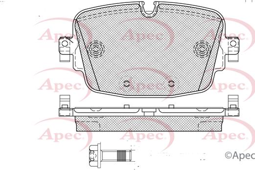 APEC PAD2616 - Set placute frana,frana disc aaoparts.ro